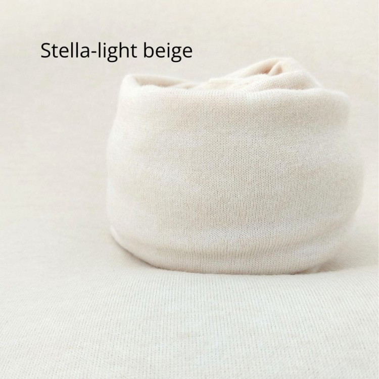 light-beige-Newborn Photography Backdrop and wrap-Stretchy Posing Fabric-collection stella.jpg