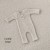 newborn romper and matching backdrop cuddly - beige.jpg