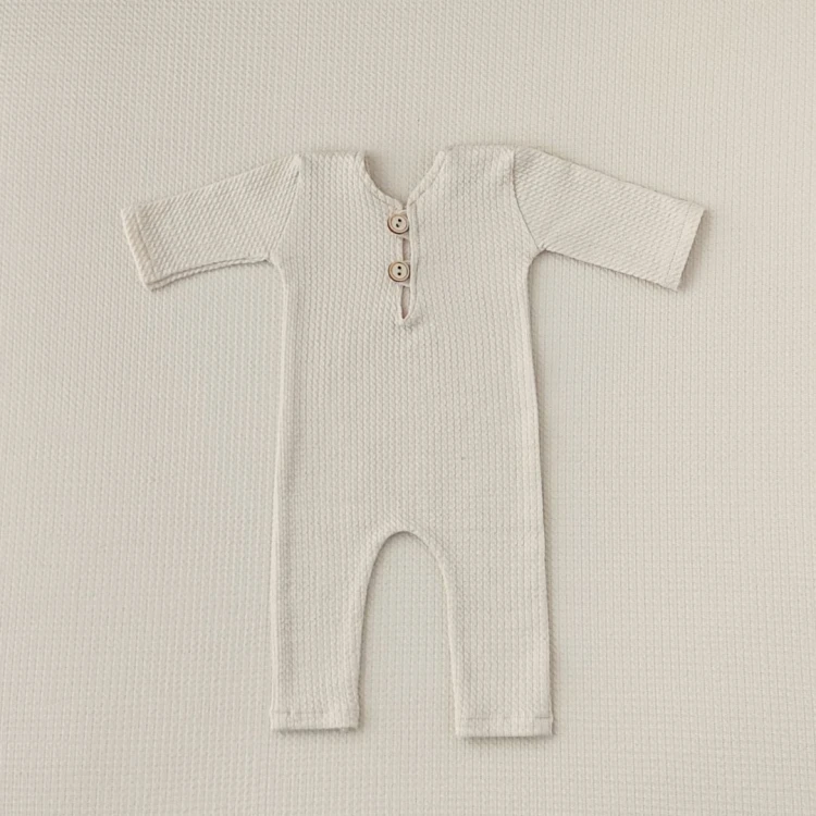 Laura -newborn photography romper and matching backdrop -  beige.jpg