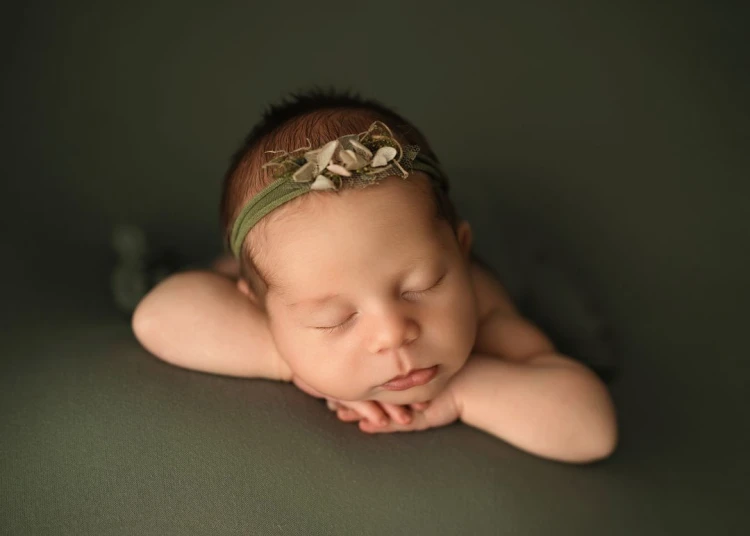 newborn beanbag backdrop - mila olive in use.jpg