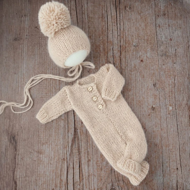 newborn photography romper - colour wheat.jpg