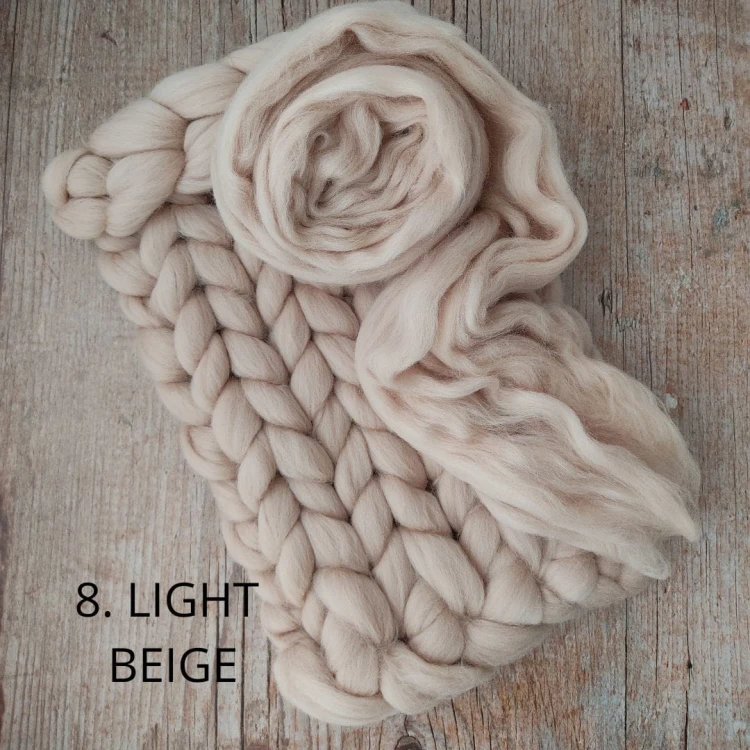 chunky merino newborn photography blanket with matching fluff - light beige.jpg