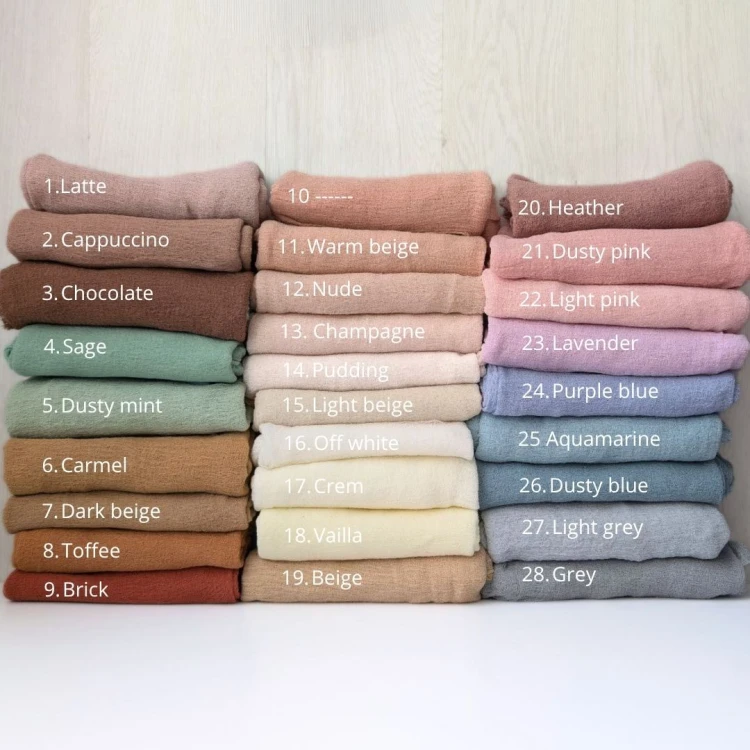thin newborn gauze wraps for photography - colours.jpg