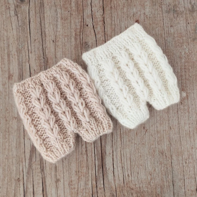 Handmade Alpaca Knit Newborn Photo Prop shorts.jpg
