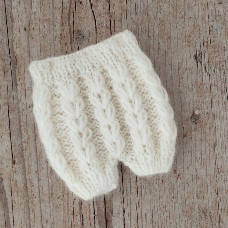 Handmade Alpaca Knit Newborn Photo Prop Pants.jpg