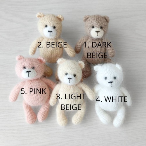 mini teddy bears - newborn photogrphy small toy - available colours.jpg