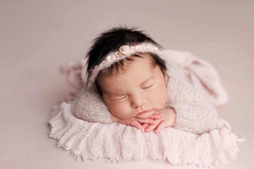 newborn studio props - light beige styling set - all in 1 solution